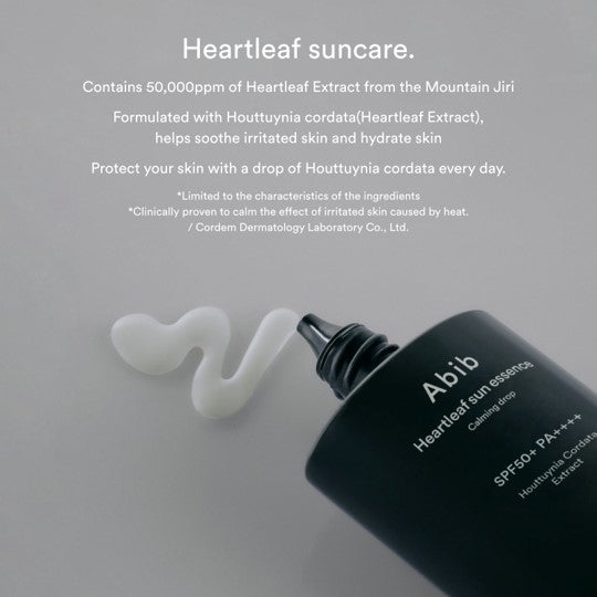 Heartleaf Sun Essence Calming Drop | Protector solar y esencia calmante