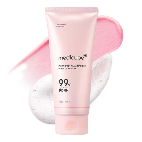 Medicube-PDRN-Pink-Niacinamide-Whip-Cleanser-The-Happy-Face.webp
